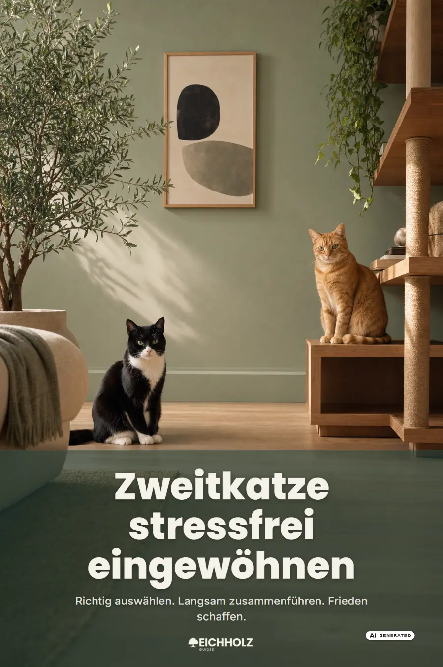 Cover des Guides Zweitkatze stressfrei eingewöhnen